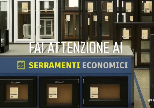 Infissi economici: attenzione alle offerte irresistibili, potrebbero nascondere brutte sorprese