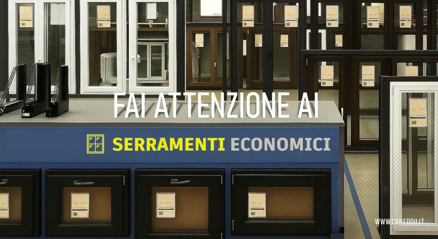 Infissi economici: attenzione alle offerte irresistibili, potrebbero nascondere brutte sorprese