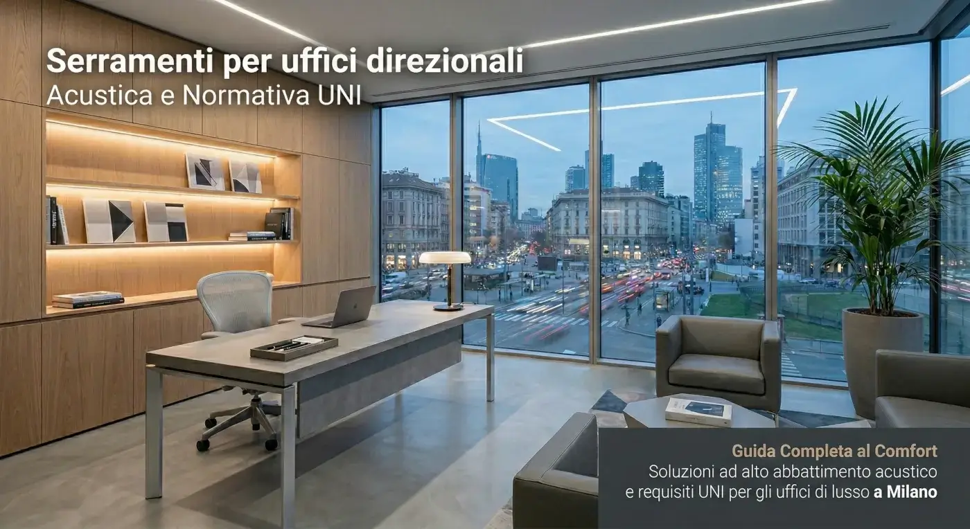 Serramenti per uffici direzionali: Acustica e Normativa UNI